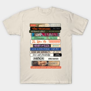 Jane Austen Books Stack T-Shirt